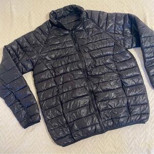 Jackson Hole Jacket Men Large Black Puffer Quilted Lightweight Zip Up Winter